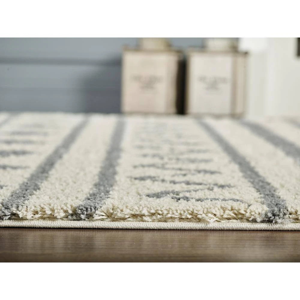 Willow Ivory 7 ft. 9 in. x 10 ft. 2 in. Moroccan Polypropylene Area Rug by Abani - Image 6