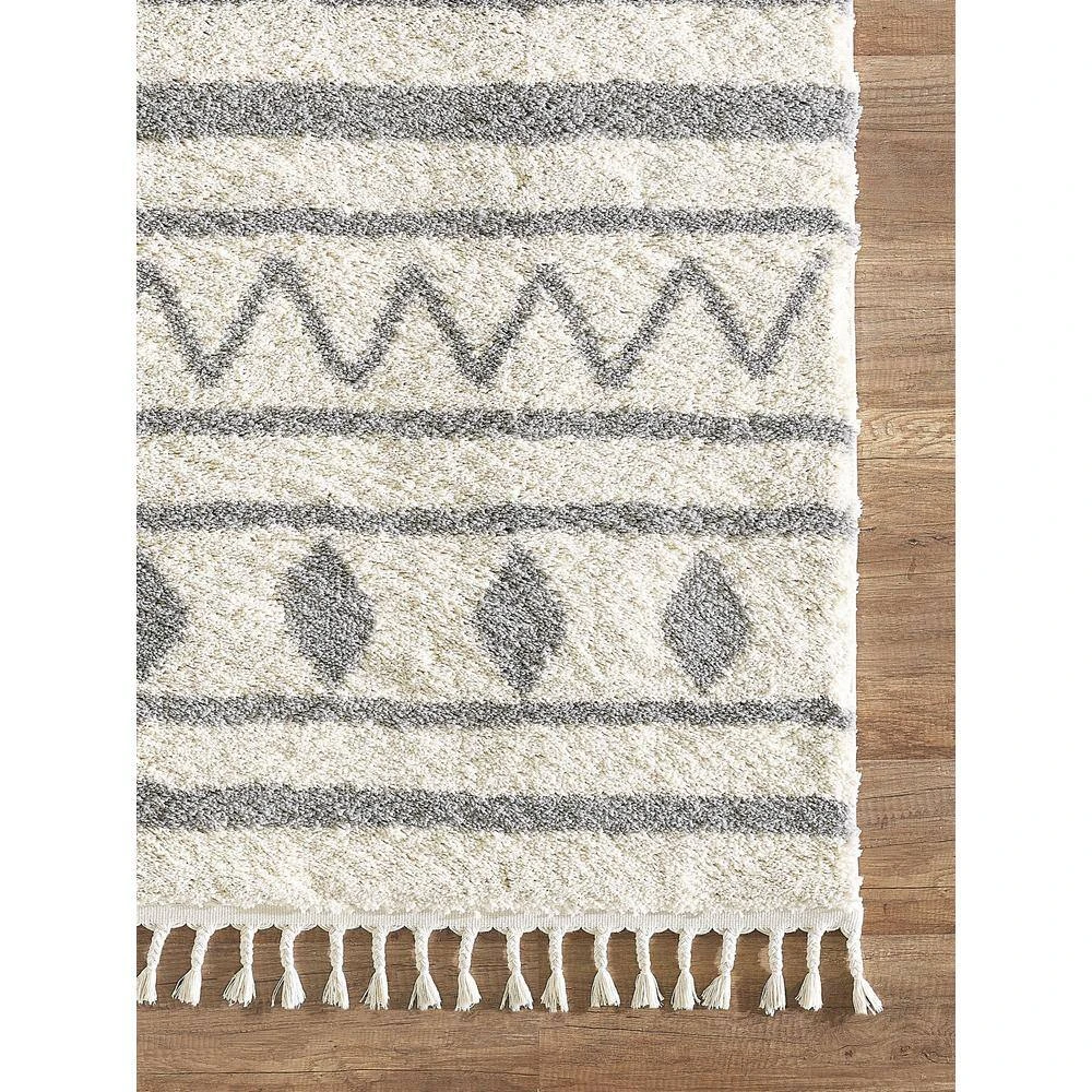 Willow Ivory 7 ft. 9 in. x 10 ft. 2 in. Moroccan Polypropylene Area Rug by Abani - Image 3