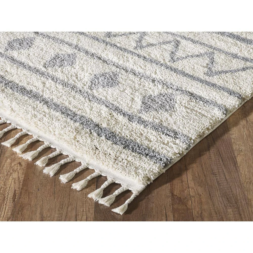 Willow Ivory 7 ft. 9 in. x 10 ft. 2 in. Moroccan Polypropylene Area Rug by Abani - Image 4