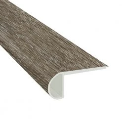 Montage Grey 3/4 in. Thick x 2 3/4 in. Wide x 94 in. Length Luxury Vinyl Flush Stair Nose Molding by A&A Surfaces