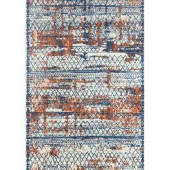 Casa Multi 6 ft. x 9 ft. Distressed Polypropylene Area Rug by Abani
