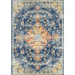 Casa Multi 6 ft. x 9 ft. Oriental Polypropylene Area Rug by Abani