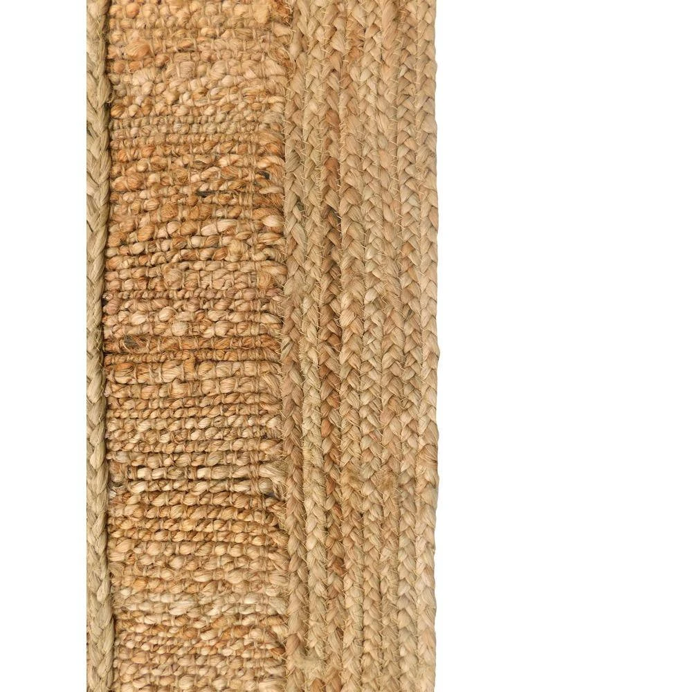 Jute Natural 7.9 ft. x 10.2 ft. Geometric Jute Area Rug by Abani - Image 2