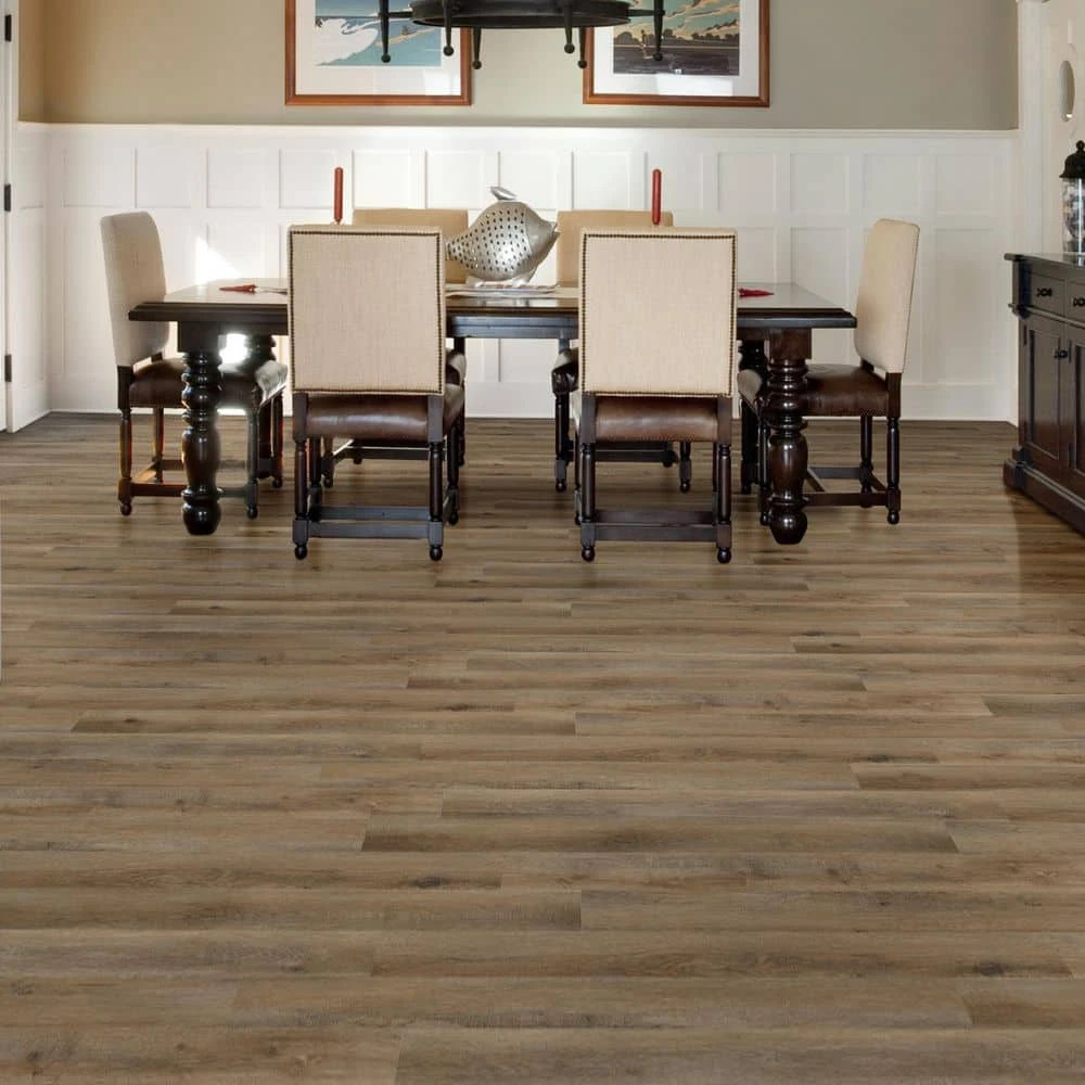 Woodlett Heirloom Oak 6 in. x 48 in. Glue Down Luxury Vinyl Plank Flooring (36 sq. ft. / case) by A&A Surfaces - Image 9